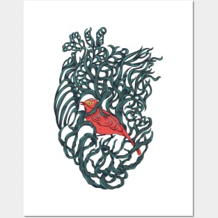 bird in my heart Posters and Art